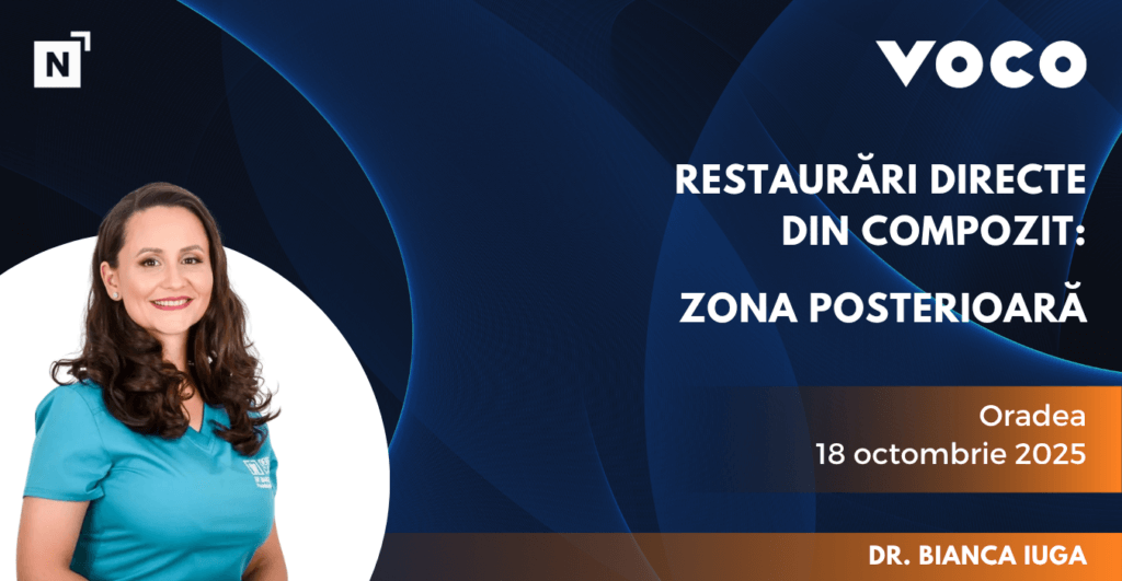Curs VOCO - Restaurări directe din compozit: zona posterioară – Modelarea rapidă prin tehnica one shade - dr. Bianca Iuga