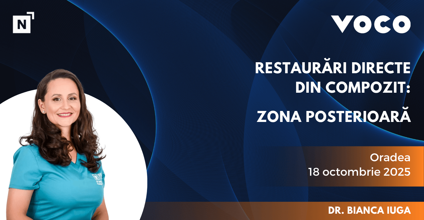 Curs VOCO - Restaurări directe din compozit: zona posterioară – Modelarea rapidă prin tehnica one shade - dr. Bianca Iuga